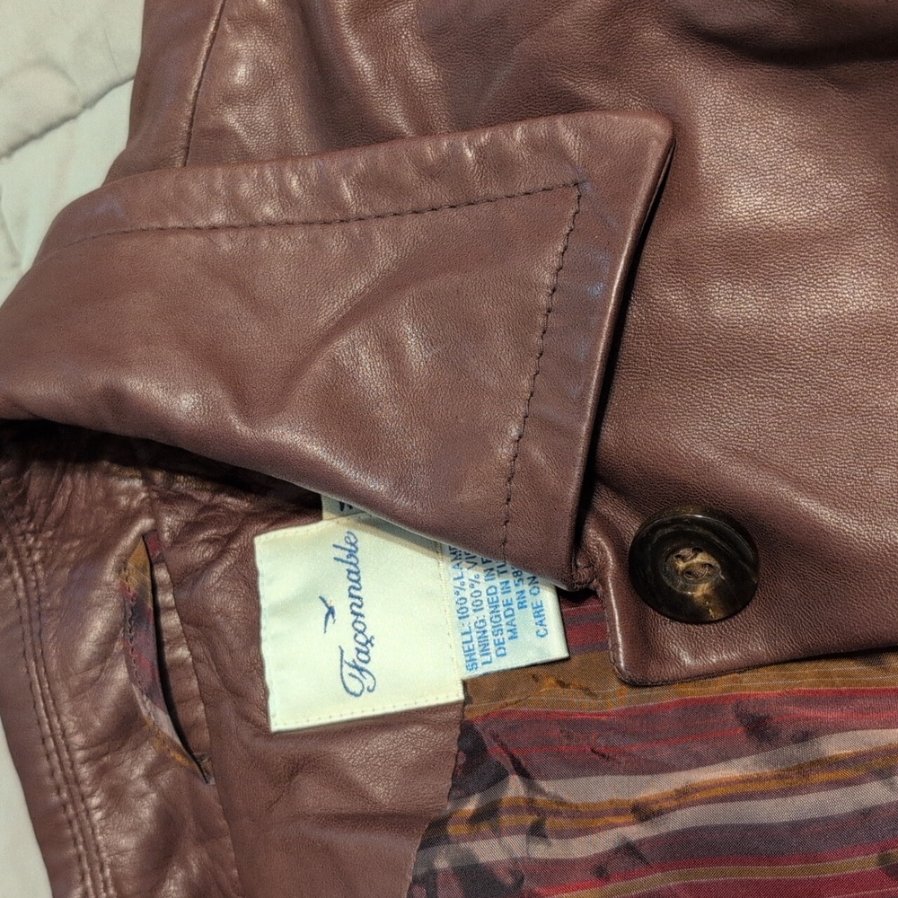 Faconnable Lambskin Leather Jacket - Picture 6 of 6